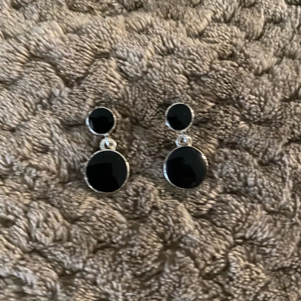 Vintage Black Earrings